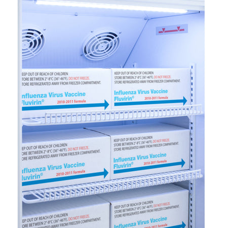 Accucold 6 Cu.Ft. ADA Height Vaccine Refrigerator, Glass Door w/ DL2B
