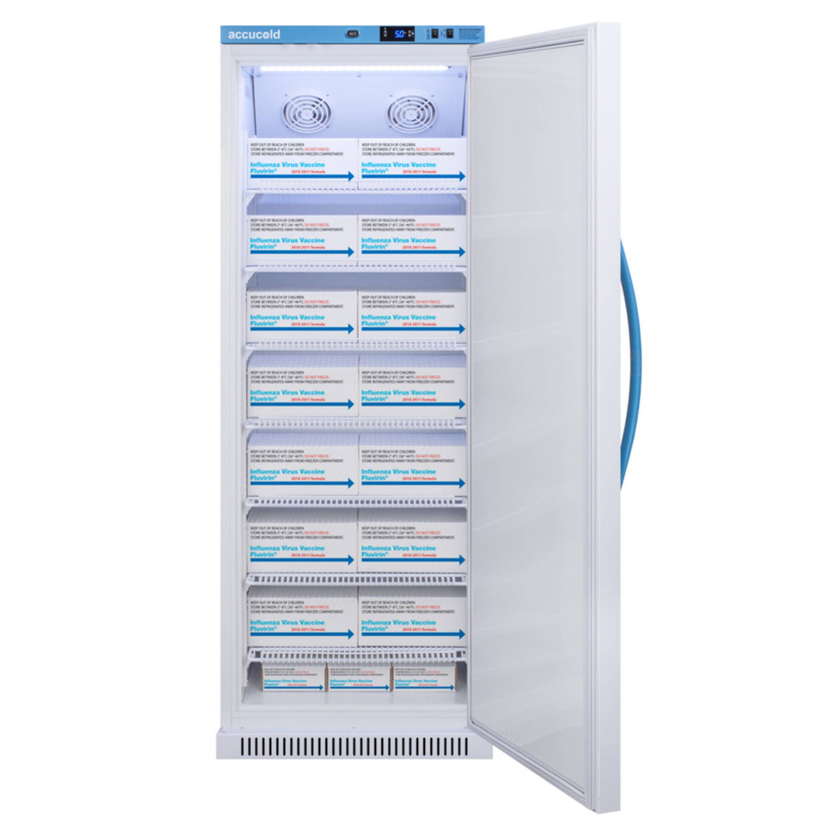 Accucold 12 Cu.Ft. Upright Vaccine Refrigerator w/ NIST DL2B, Solid Door
