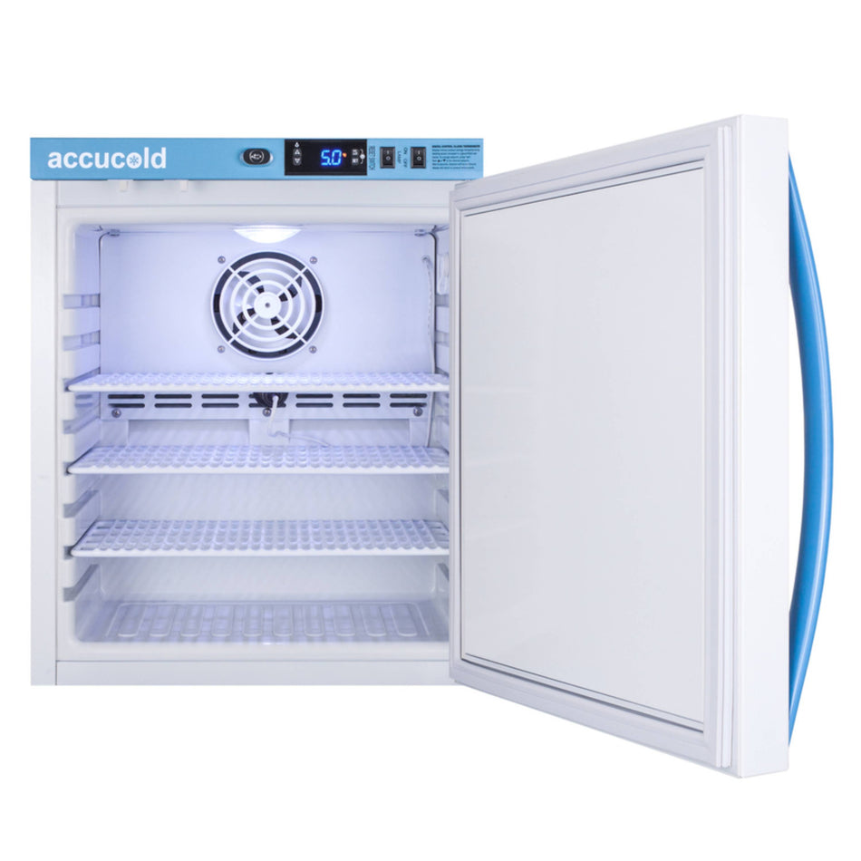Accucold 1 Cu.Ft. Compact Vaccine Refrigerator, Solid Door w/ DL2B