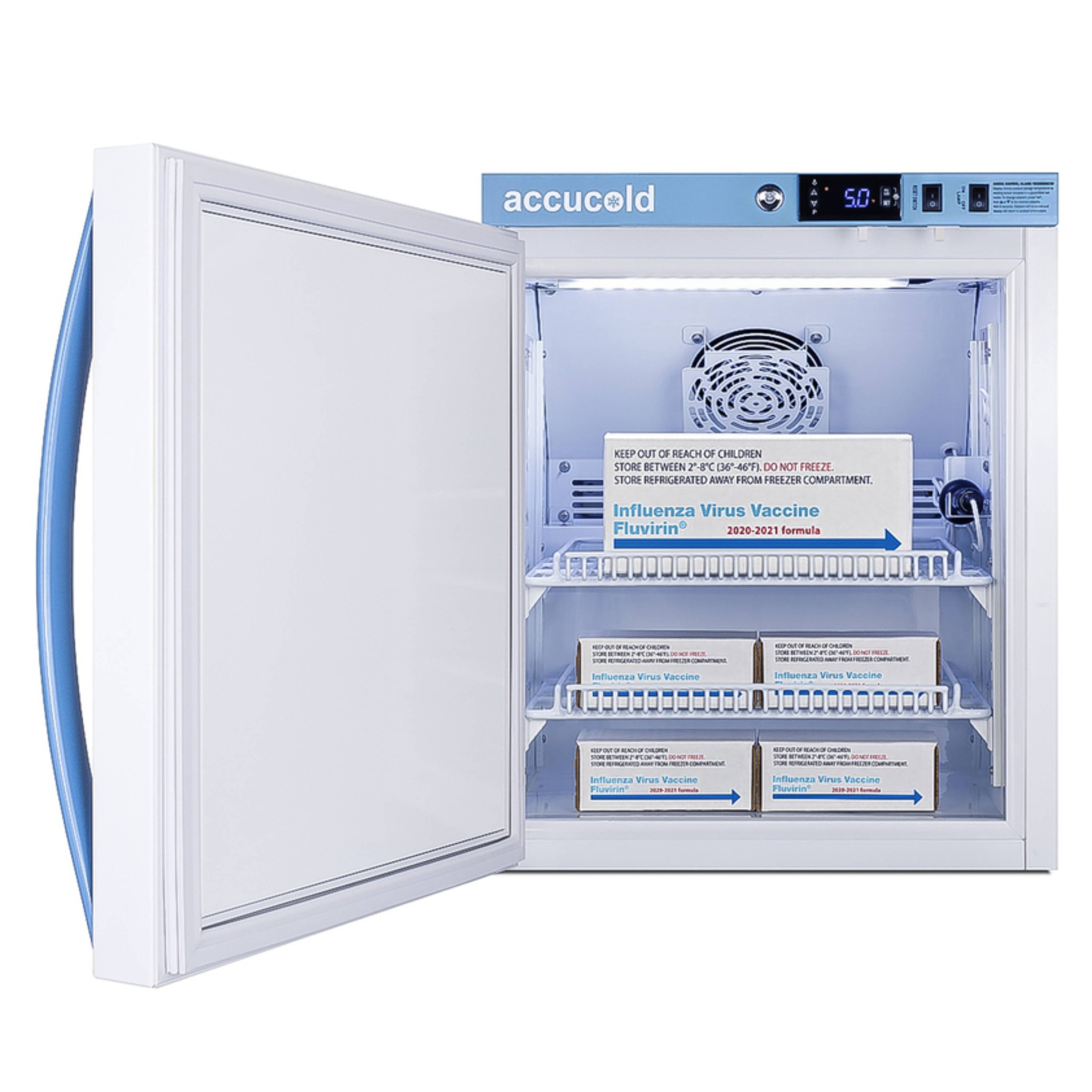 Accucold 1.94 Cu.Ft. Compact Vaccine Refrigerator, Solid Door