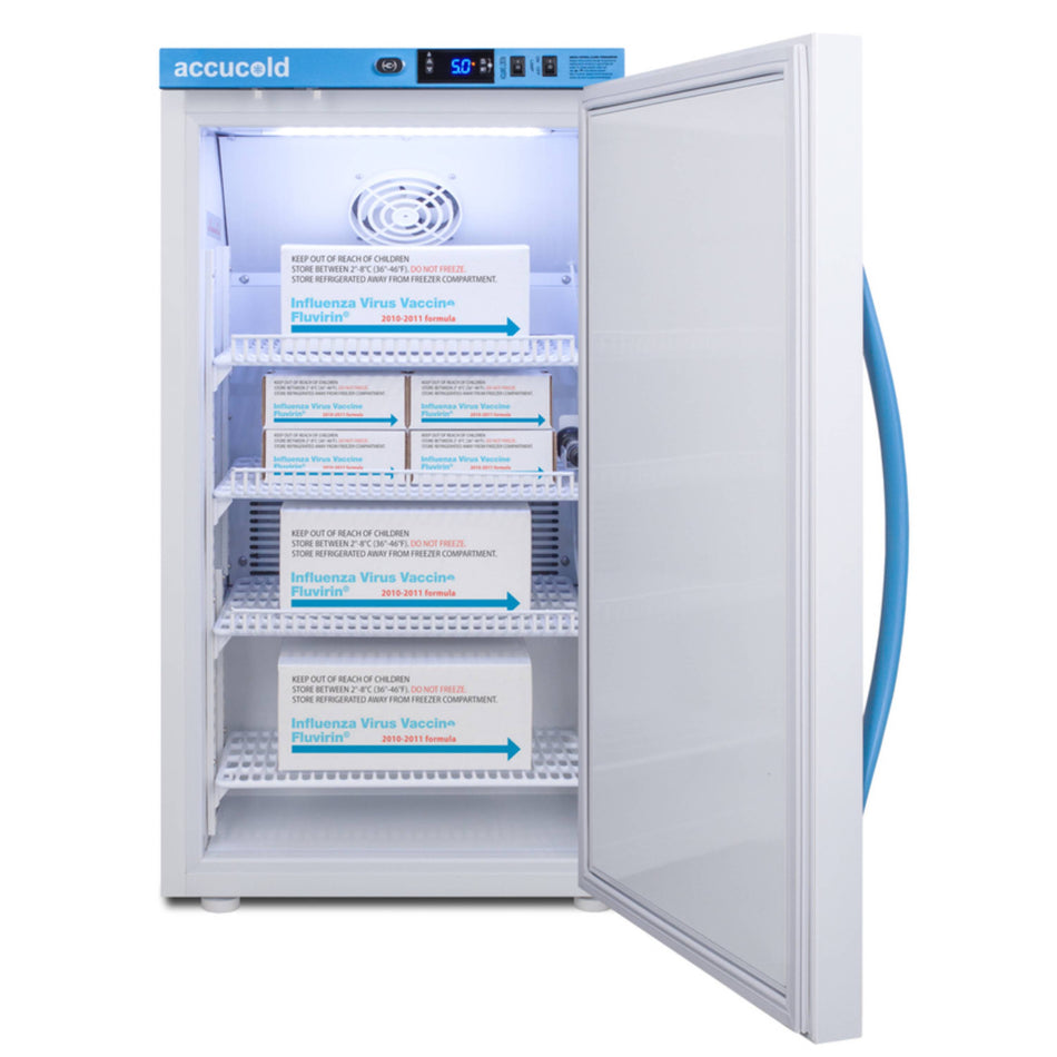 Accucold 3 Cu.Ft. Counter Height Vaccine Refrigerator, Solid Door