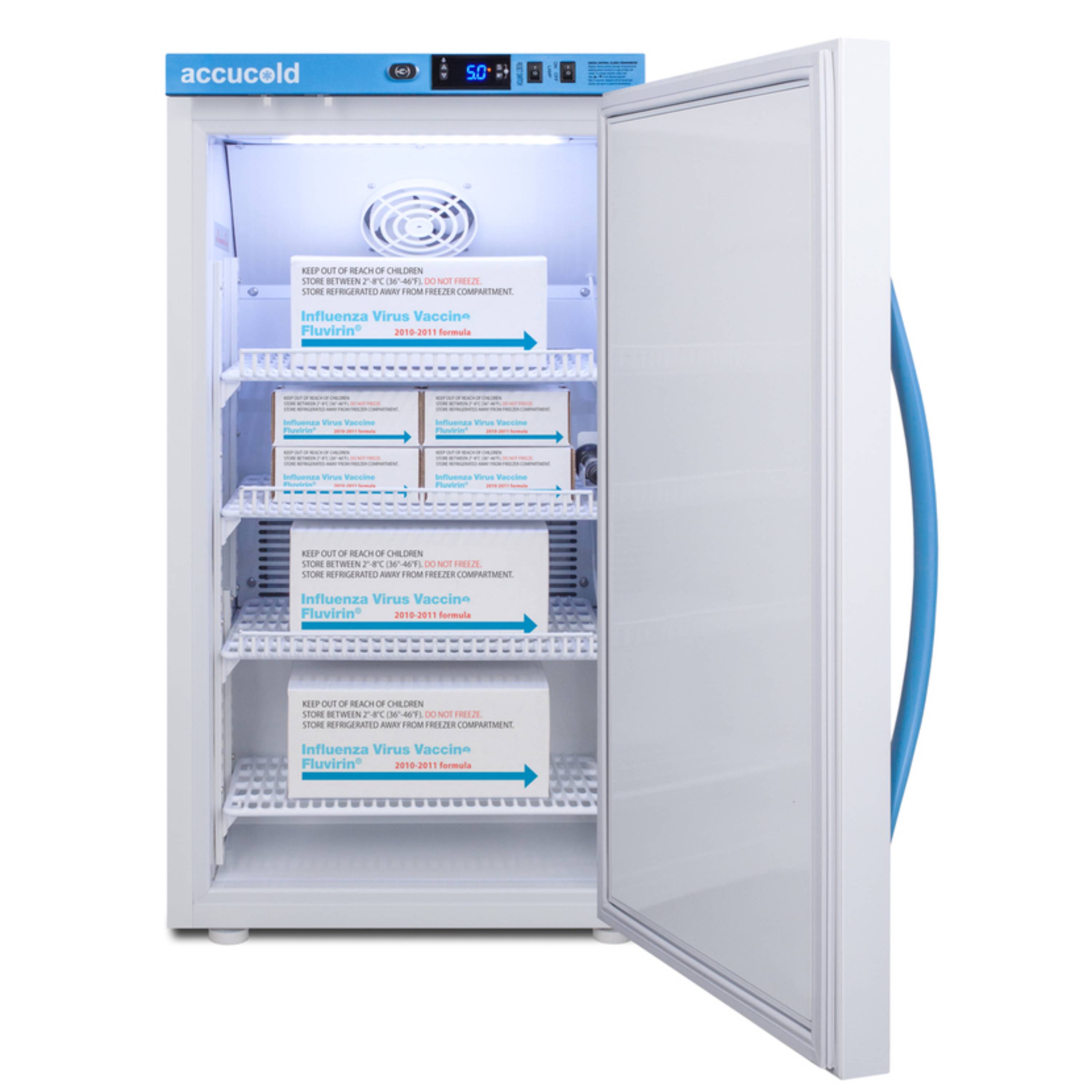 Accucold 3 Cu.Ft. Counter Height Vaccine Refrigerator, Solid Door w/ DL2B