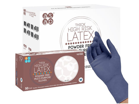 A.S.A.P. High Risk Latex Multi-Purpose Gloves, 500PK, Laboratory Supplies, A.S.A.P., MSE Supplies