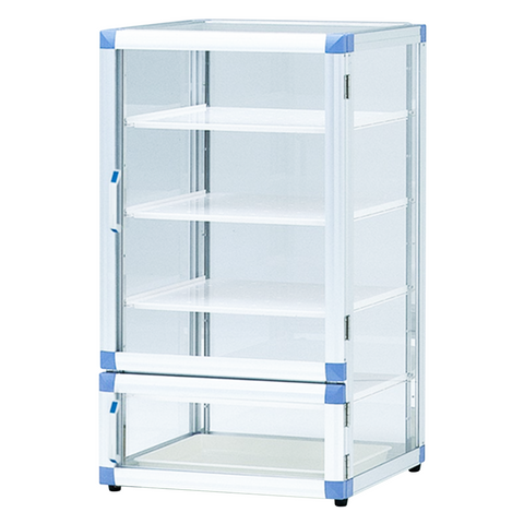 AS ONE Standard Desiccator BG 574 x 517 x 1020mm Reinforced Plastic Shelf With Rubber Feet　SD-BG1P - Cabinets - AS ONE Corporation - MSE Supplies