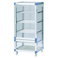 AS ONE Standard Desiccator BG 574 x 517 x 1085mm Reinforced Plastic Shelf With Casters SD-BG1KP - Cabinets - AS ONE Corporation - MSE Supplies
