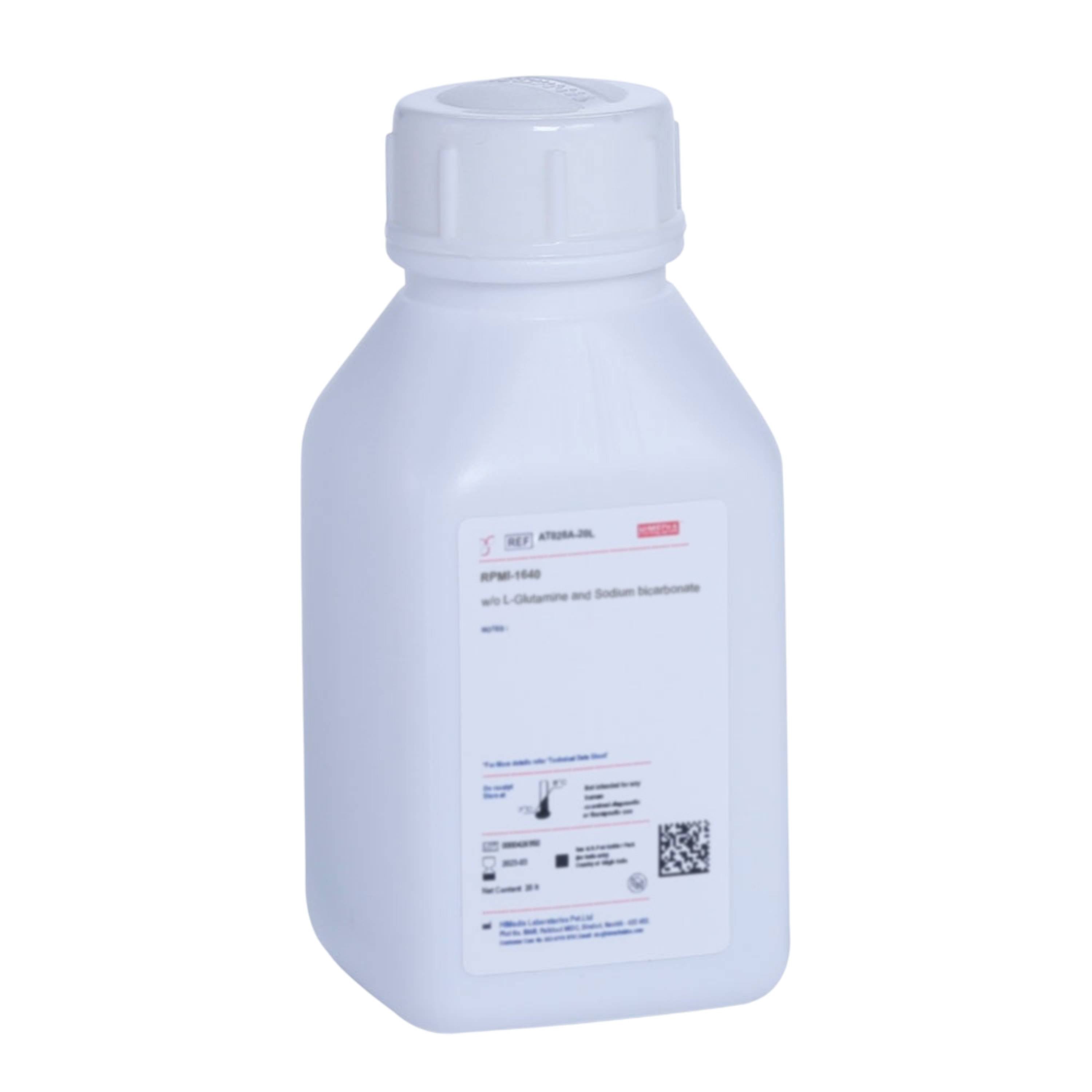 HIMEDIA RPMI-1640 w/o L-Glutamine, Phenol Red and Sodium Bicarbonate 10X1L, 20L