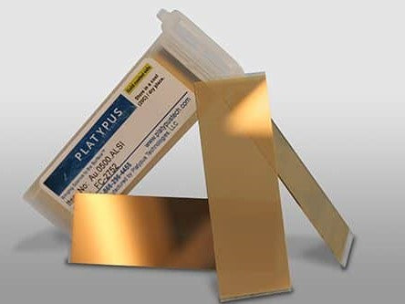 MSE PRO Microscope Glass Slides with 50 nm Gold - MSE Supplies LLC