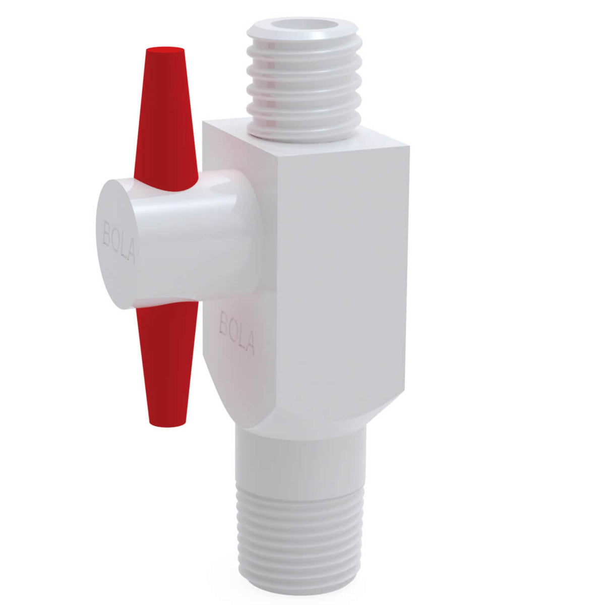 BOLA Screw In Stopcocks, 2-Way (PTFE ) - NPT 1/2" - GL 18, Ø 6 mm