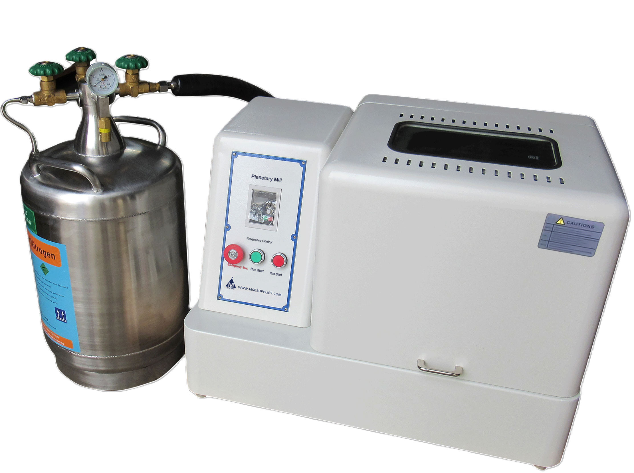 MSE PRO Refurbished 0.4L Vertical Cryogenic Planetary Ball Mill with Liquid Nitrogen Tank (MA0147) - Ball Mills - MSE Supplies LLC - MSE Supplies