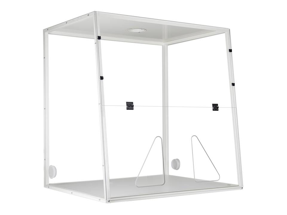 Ecosafe Fume Hood Labopur® H09 for A Connection to the Outside - 2 Hand Passage - MSE Supplies LLC
