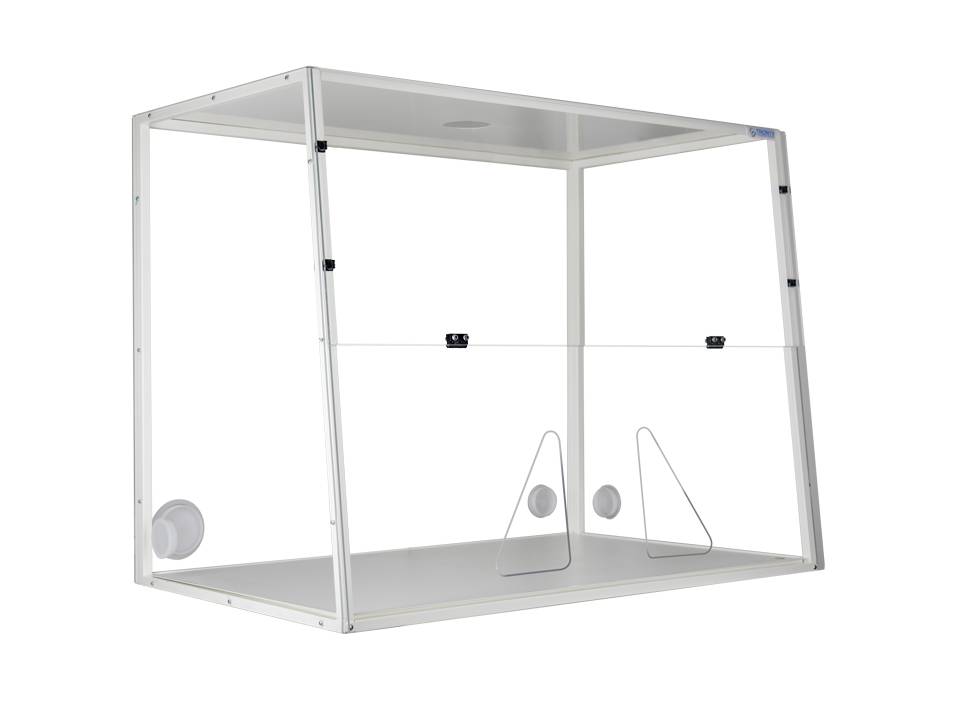 Ecosafe Fume Hood Labopur® H12 for A Connection to the Outside - 2 Hand Passage - MSE Supplies LLC