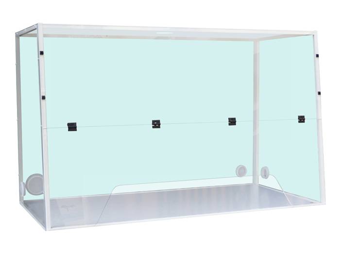 Ecosafe Fume Hood Labopur® H15 for A Connection to the Outside - 1 Large Trapezoidal Opening - MSE Supplies LLC
