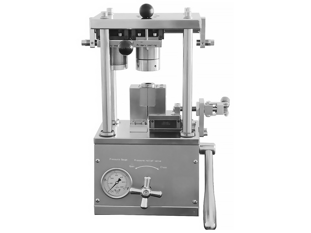 MSE PRO Hydraulic Sealing Machine For Cylindrical Cell MSE Supplies LLC