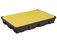 Ecosafe Containment Sump Built in Black Polyethylene + Perforated Cover Plate - 100L - MSE Supplies LLC