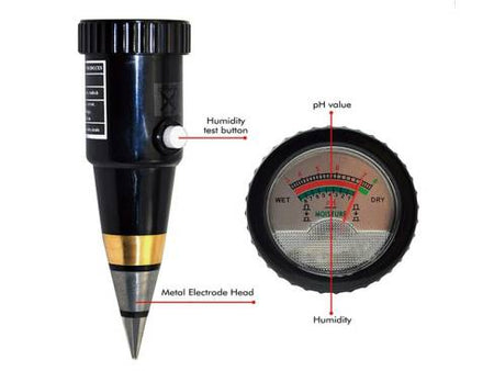 MSE PRO Soil PH-Moisture Meter Test Depth 6cm