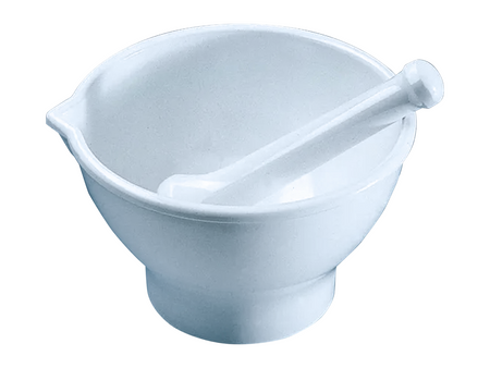 BrandTech Mortars, MF, White, With Base, With Spout, Laboratory Supplies, BrandTech, MSE Supplies