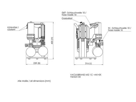 BrandTech MD 1C +AK+EK Chemistry Vacuum System - MSE Supplies LLC