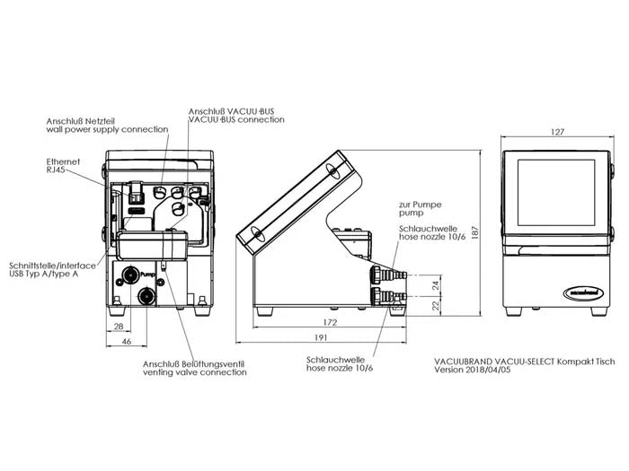 BrandTech VACUU·SELECT Complete Controller Benchtop Device - MSE Supplies LLC