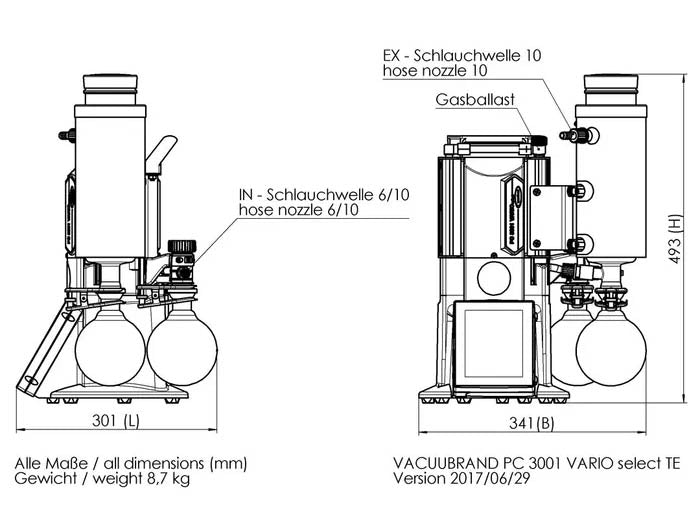 BrandTech PC 3001 VARIO Select TE VARIO® Chemistry Pumping Unit - MSE Supplies LLC