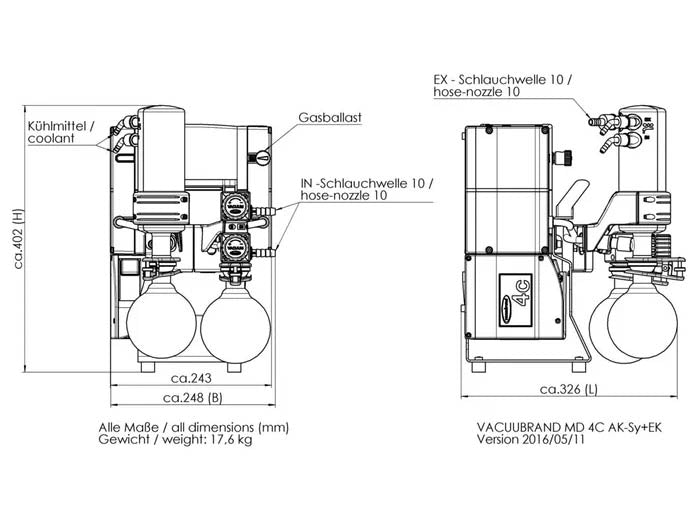 BrandTech MD 4C NT +AK SYNCHRO+EK Chemistry Vacuum System - MSE Supplies LLC