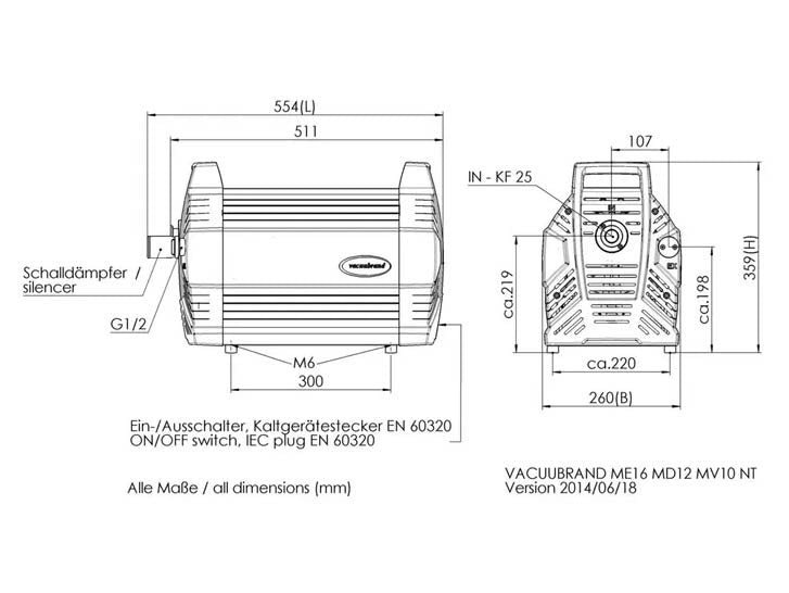 BrandTech ME 16 NT Diaphragm Pump - MSE Supplies LLC