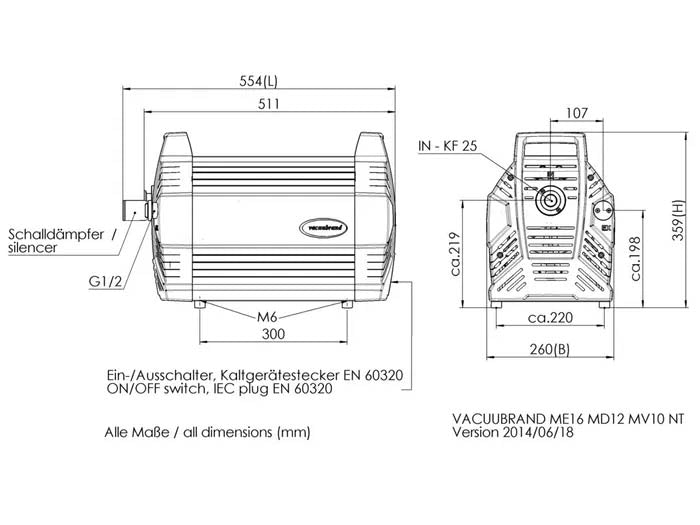 BrandTech MD 12 NT Diaphragm Pump - MSE Supplies LLC