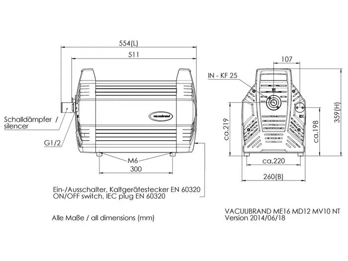 BrandTech MV 10 NT Diaphragm Pump - MSE Supplies LLC