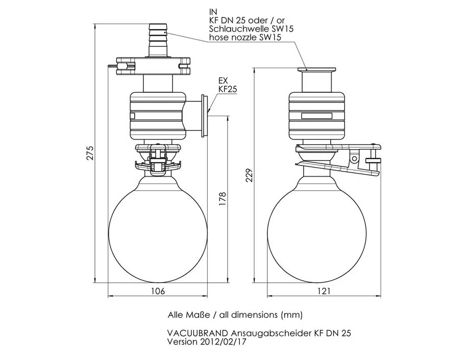 BrandTech AK 500 / KF DN 25 VACUU·PURE - MSE Supplies LLC