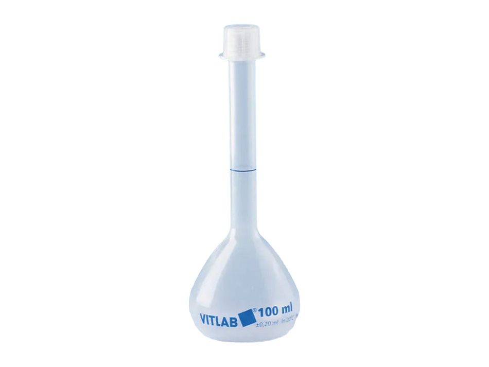 BrandTech Volumetric Flasks, PP, Class B, With Screw Cap, PP, Labware, BrandTech, MSE Supplies