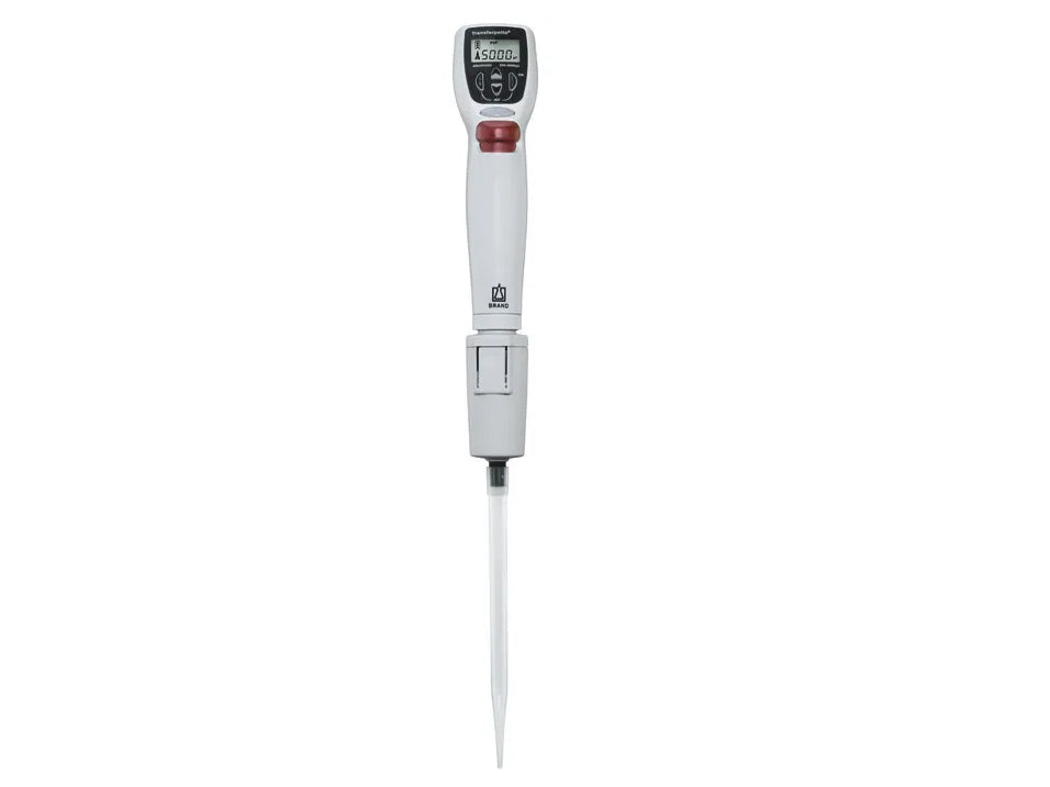 BrandTech Single-Channel Micropipette Transferpette® Electronic, DE-M - MSE Supplies LLC