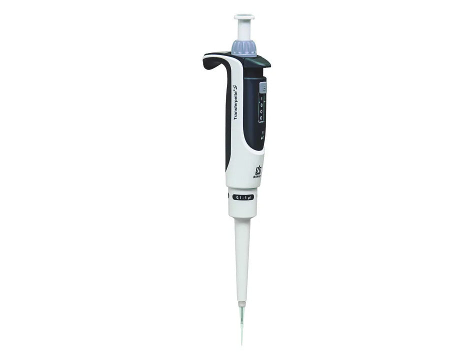 BrandTech Single-Channel Micropipette Transferpette® S, Adjustable, DE-M - MSE Supplies LLC