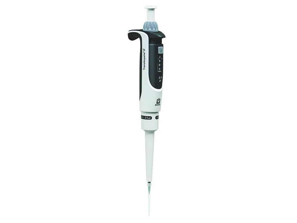 BrandTech Single-Channel Micropipette Transferpette® S, Adjustable, DE-M - MSE Supplies LLC