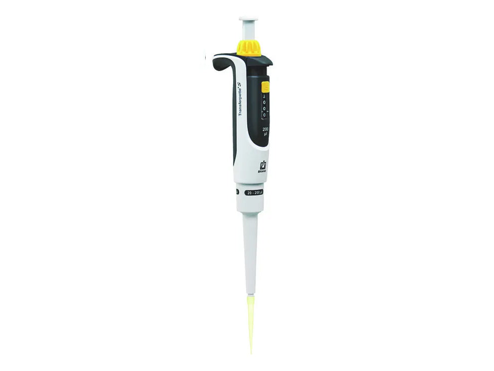 BrandTech Single-Channel Micropipette Transferpette® S, Adjustable, DE-M - MSE Supplies LLC