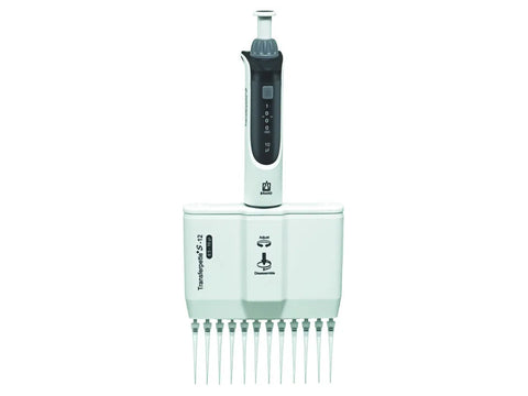 BrandTech Multi-Channel Micropipette Transferpette® S -12, Adjustable, DE-M - MSE Supplies LLC