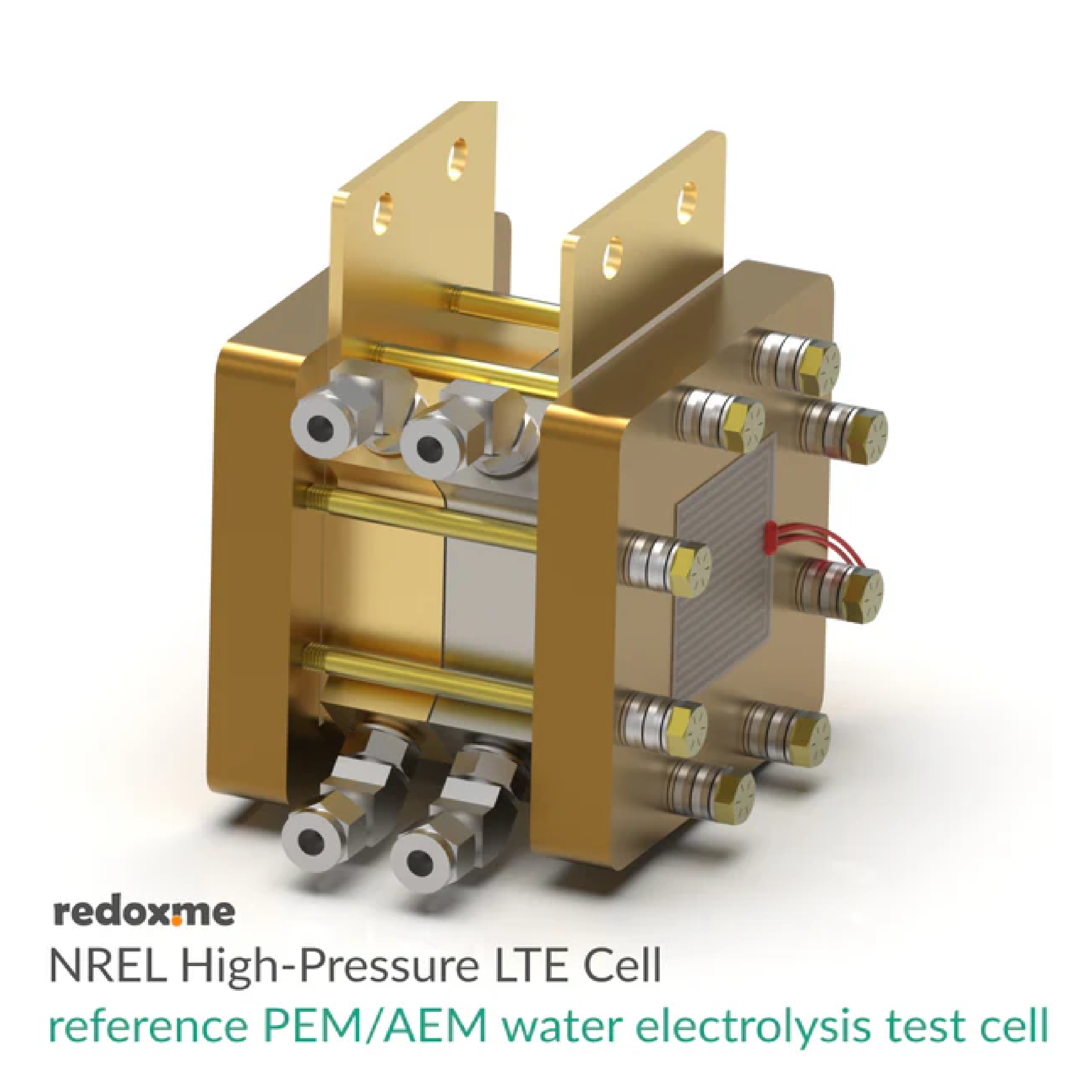 NREL High-Pressure Low-Temperature PEM Electrolysis Cell with 1 cm2 Surface Area - Battery Equipment - Redox.me - MSE Supplies