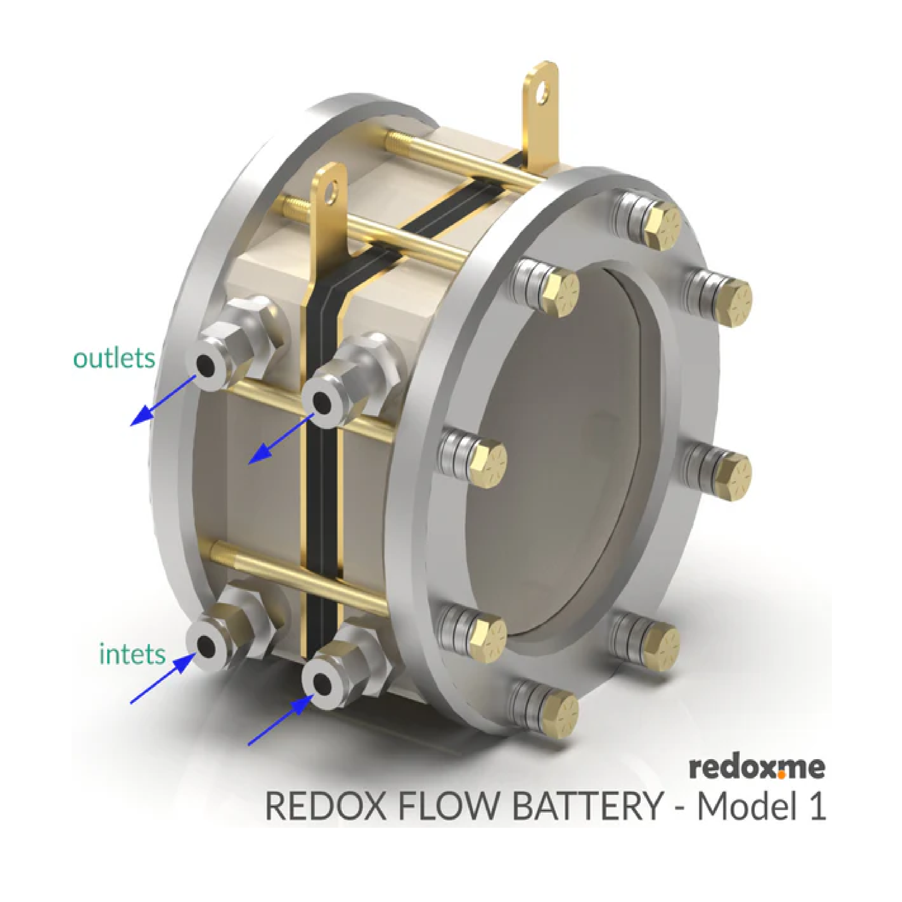 Redox Flow Battery-Model 1,Active Area: 25 cm2, Qty: 1 set - Electrochemical Products - Redox.me - MSE Supplies