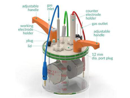 Standard Electrochemical Dual Holder Cell Setup, Electrochemical Products, Redox.me, MSE Supplies