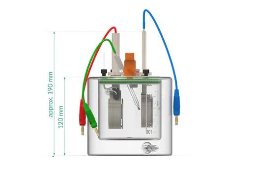 Standard Electrochemical Dual Holder Cell, Electrochemical Products, Redox.me, MSE Supplies
