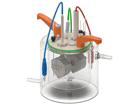 Jacketed Standard Electrochemical Dual Holder Cell Setup, Electrochemical Products, Redox.me, MSE Supplies