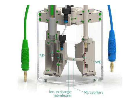 Standard Electrochemical Triple Holder Cell Setup, Electrochemical Products, Redox.me, MSE Supplies
