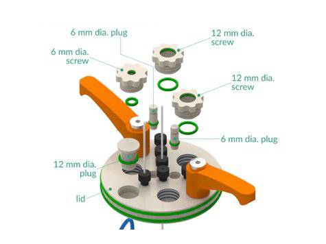 Jacketed Standard Electrochemical Triple Holder Cell Setup, Electrochemical Products, Redox.me, MSE Supplies