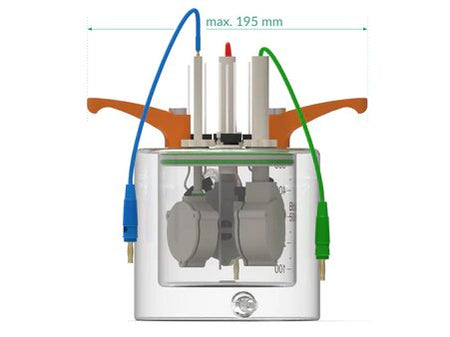 Jacketed Standard Electrochemical Triple Holder Cell, Electrochemical Products, Redox.me, MSE Supplies