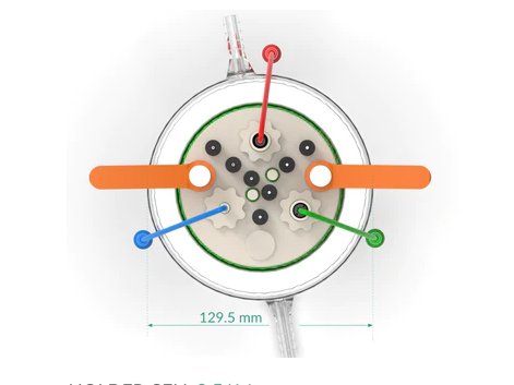 Jacketed Standard Electrochemical Triple Holder Cell, Electrochemical Products, Redox.me, MSE Supplies