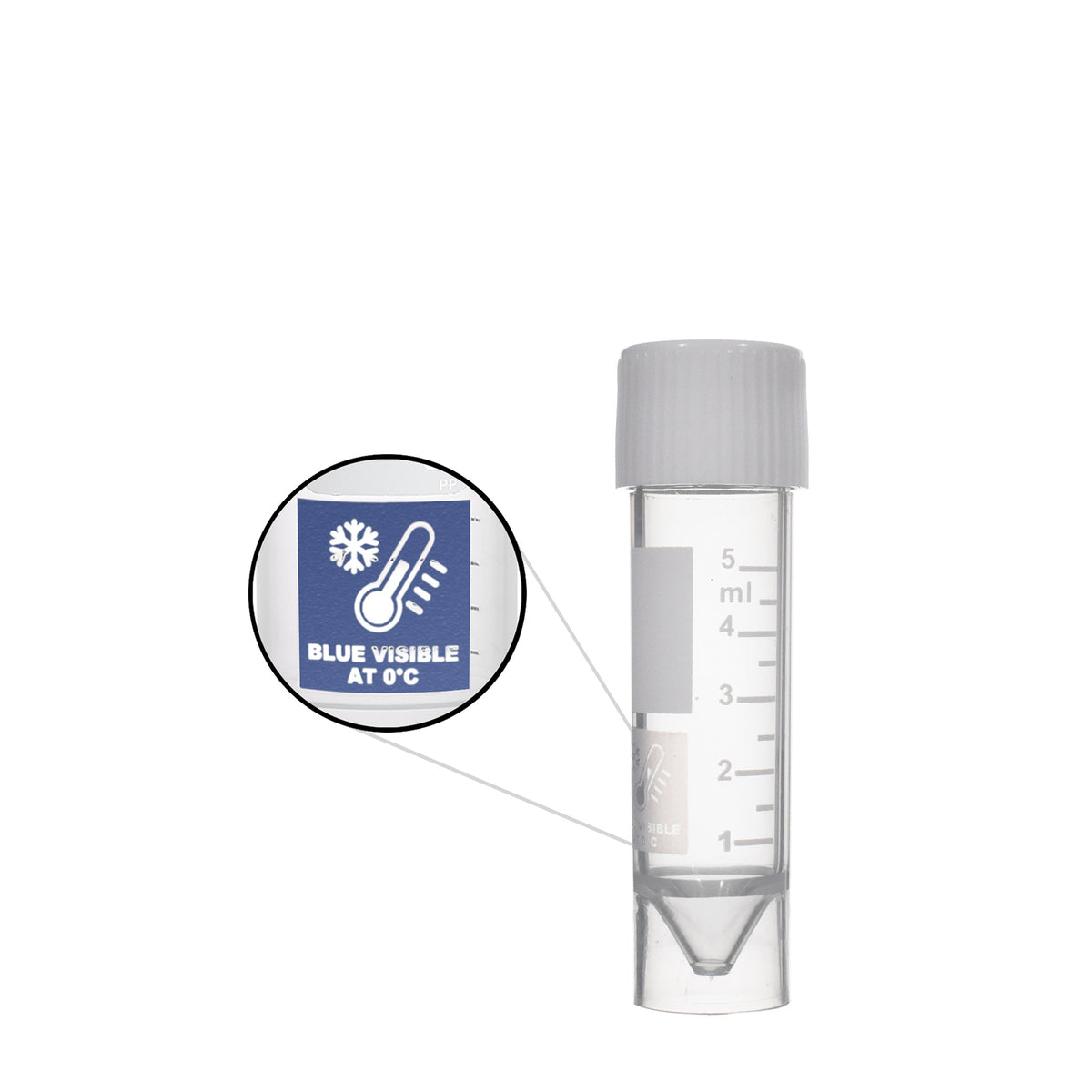 Transport Vials, Screwcap, 10mL, TempPatch