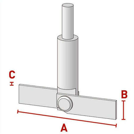 BOLA Centrifugal Stirrer Shafts (PTFE ) - L 350 mm Ø 10 mm aØ 90 mm