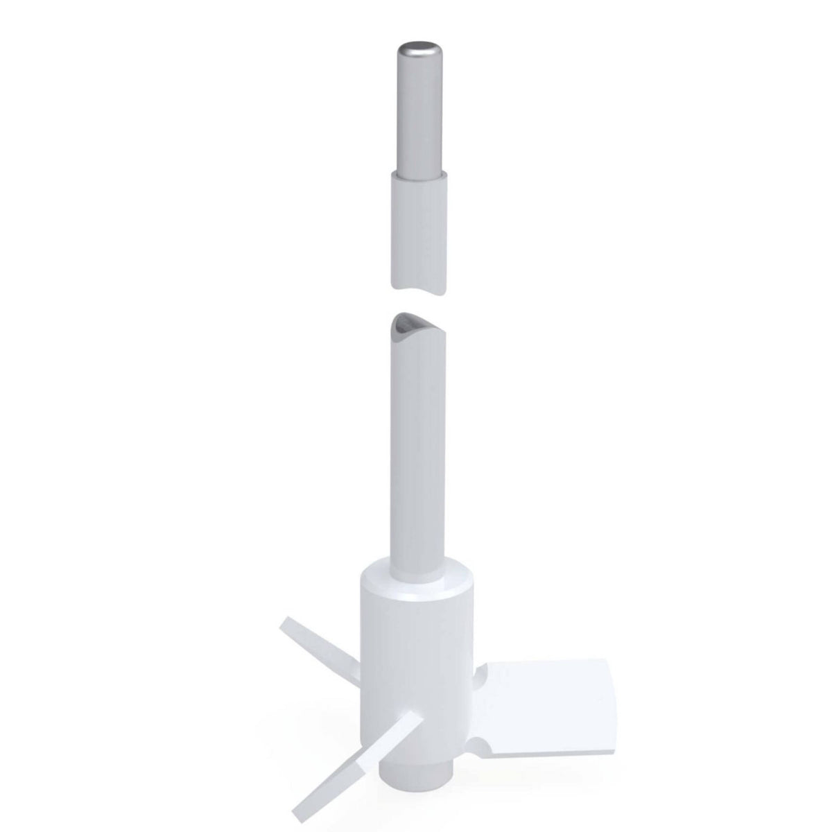 BOLA Propeller Stirrer Shafts (PTFE ) - L 600 mm Ø 8 mm aØ 75 mm