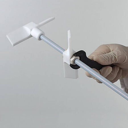 BOLA Stirrer Shafts with Two Paddles (PTFE ) - L 450 mm Ø 8 mm aØ 80x18 mm