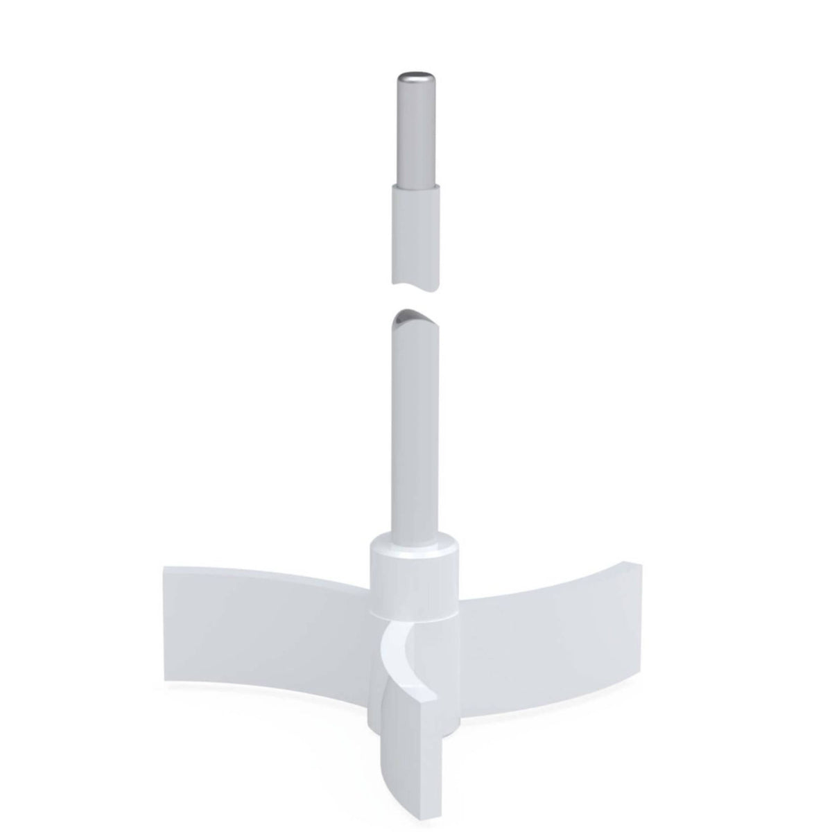BOLA Impeller Stirrer Shafts (PTFE ) - L 450 mm, Ø 10 mm, a Ø 100 mm