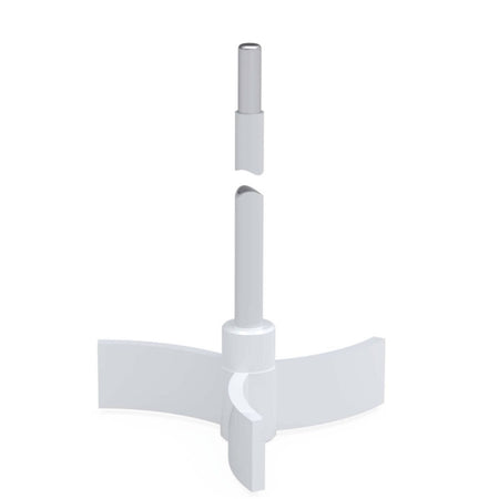 BOLA Impeller Stirrer Shafts (PTFE ) - L 800 mm, Ø 10 mm, a Ø 100 mm