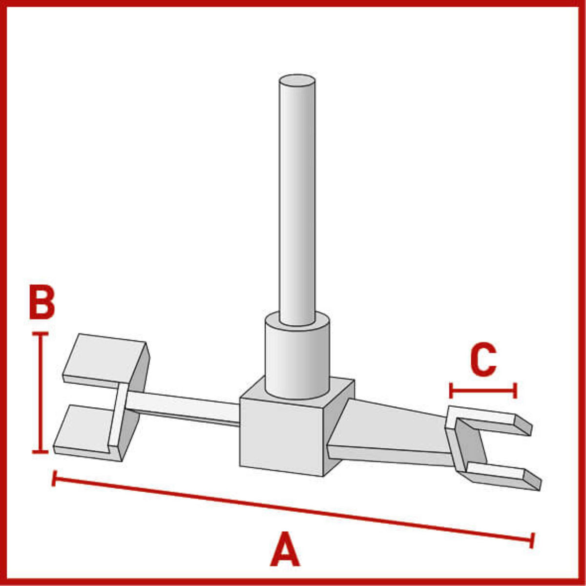 BOLA Double Impulse Stirrer Shafts (PTFE ) - L 800 mm, Ø 16 mm, aØ 140 mm